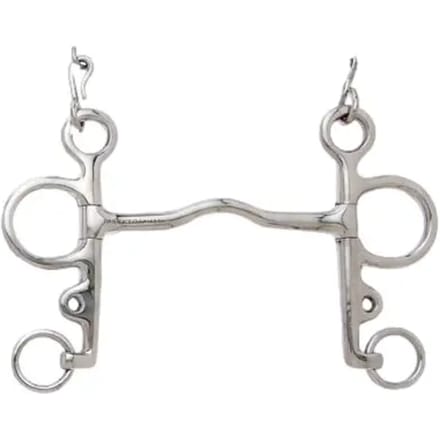 Sefton Pelham Bit Met Dunne Schakel Zilver 14.5 cm