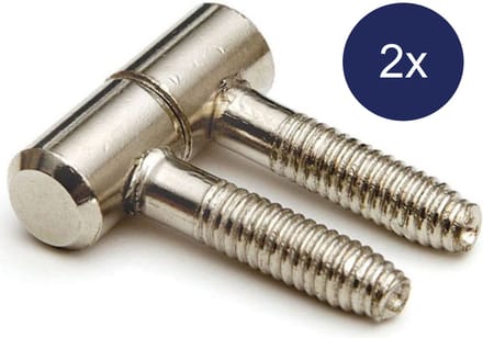 Meubel - Inboorpaumelle - Mini - 29x11 - Vernikkeld - 2 Stuks