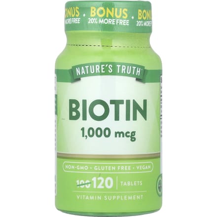 Nature's Truth, Biotine, 1 000 mcg, 120 comprimés