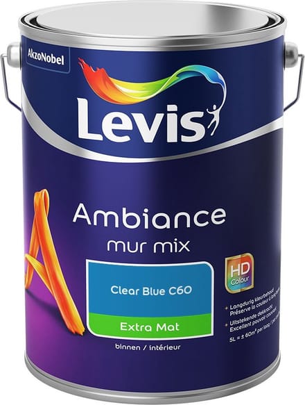 Levis - Ambiance Mur Extra Mat Mix - Clear Blue C60 - Mengverf - 5 L