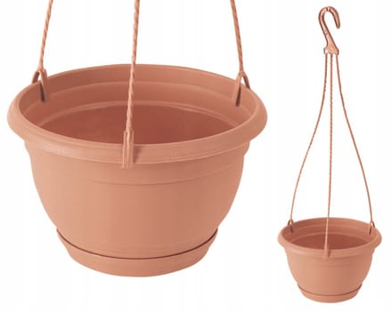 Hangende Kweekpot Ø 13cm Balkonpot Rond met Haak 2L