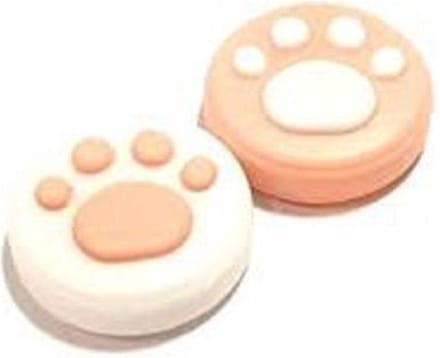 New Age Devi - Gaming Thumbgrips - Antislip geschikt voor Nintendo Switch Joy-Con Controllers - Roze/Wit