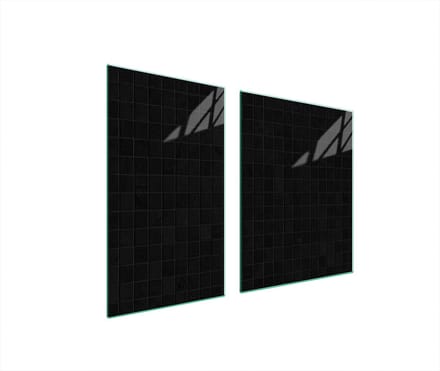 TMK ArtDeko Serie - Snijplank - 100x52 cm - Zwart - Glas