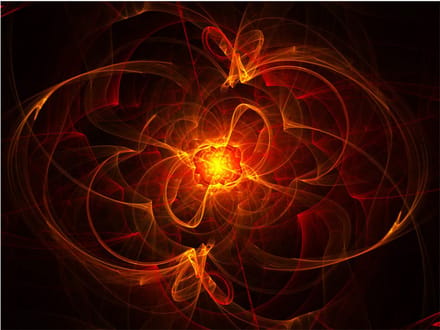 Fotobehang - Abstract fire.