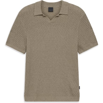Bugatti Herren Gebreide polo regular fit van een katoenmix