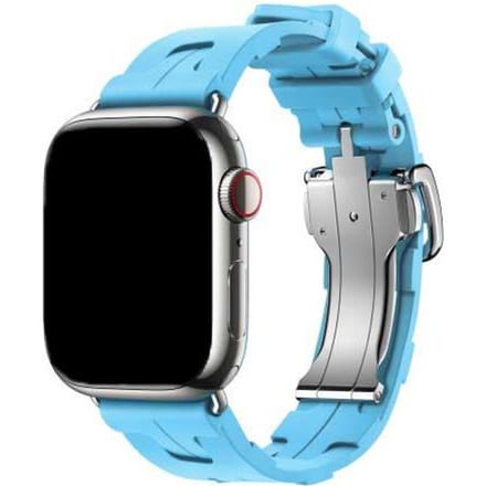 2+1 | Apple Watch Bandje Kilim - Siliconen - Sky Blue