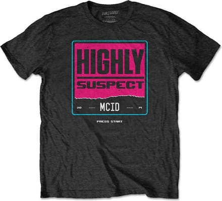Highly Suspect - Press Start Heren T-shirt - M - Zwart