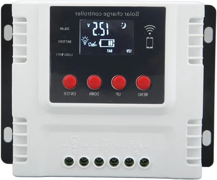 Zonne Laadregelaar - MPPT Controller - Energie Beheer - Automatische Voltage Herkenning - 10A - Zilver