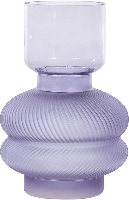 RODIA - Decoratieve vaas - Paars - Glas