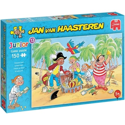 Puzzel Jan van Haasteren Junior 13 Treasure Hunt 150 stukjes