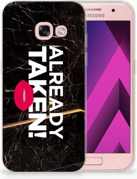 Samsung Galaxy A3 2017 Siliconen hoesje met naam Already Taken Black
