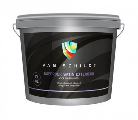 van Schildt Superdek Satin Exterieur 10 liter Wit
