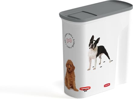 Curver Voedselcontainer Hond - 6L- 2,5KG - 28x12x28cm Wit/Grijs