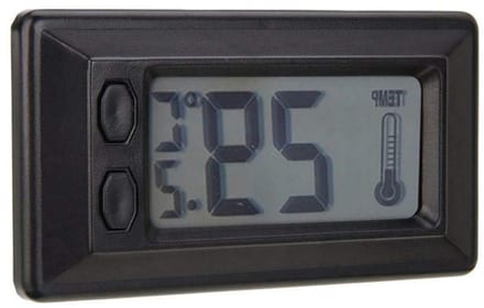 Auto Thermometer - Digitale Klok - Temperatuur Meten - Verstelbare Basis - LCD Display - Zwart