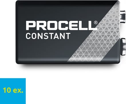 Duracell DURACELL - PROCELL ALKALINE BLOKBATTERIJ - 9 V/6LR61 - 10 st.