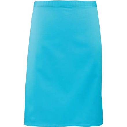 Schort/Tuniek/Werkblouse Unisex One Size Premier Turquoise 65% Polyester, 35% Katoen
