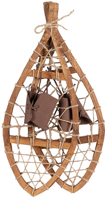 Clayre & Eef Decoratie 55x22x5 cm Bruin Hout