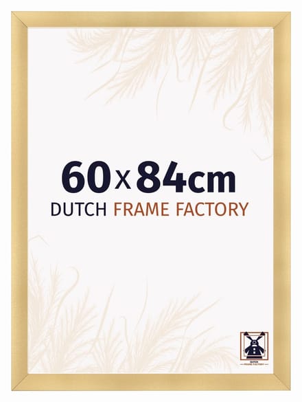 Fotolijst 60x84 cm - MDF - Goud Mat - Praag
