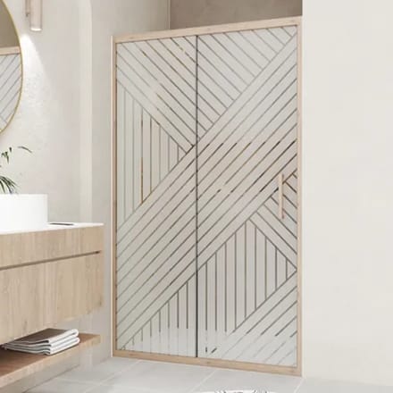Aurlane Japandi - Douche Schuifdeur - 120x200 - Recht Patroon