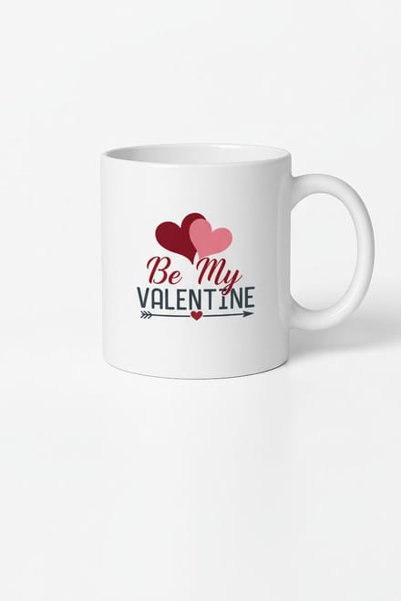Be My Valentine Mok met Harten - Romantisch Valentijnscadeau