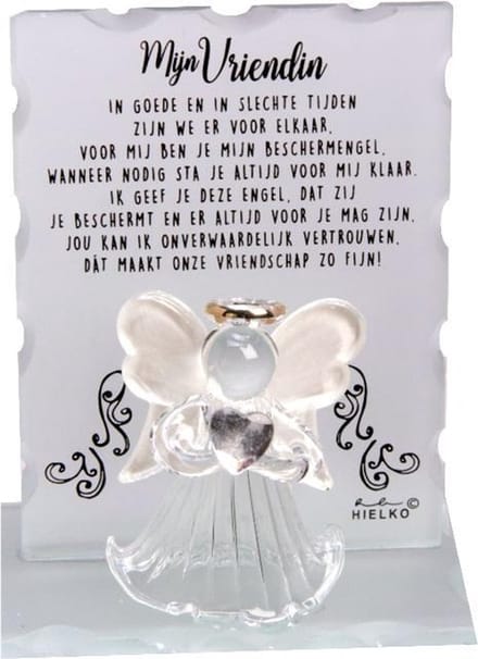 Beschermengel met strik - Mijn vriendin