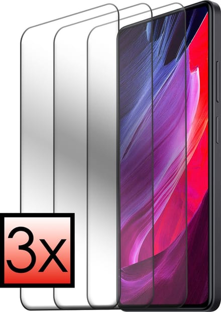 Screenprotector - 3 Stuks - Geschikt voor Xiaomi Redmi Note 12 Pro+ - Extra Sterk - Beschermglas - Gehard Glas - Tempered Glass - Screen Protector - Bescherm Cover