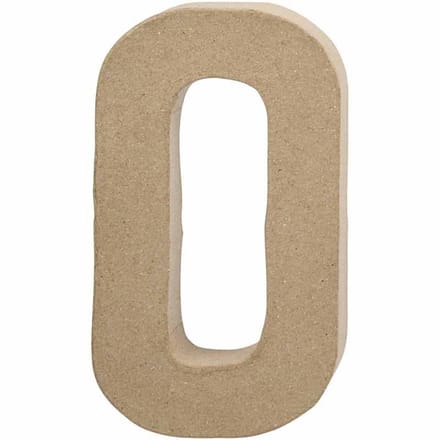 Letter, O, H: 20,4 cm, B: 11,5 cm, dikte 2,5 cm, 1stuk/ 1 stuk