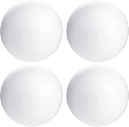 Ronde schuimballen voor ambachten en DIY projecten (5 inch, 4 pack)