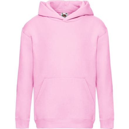 Fruit of the Loom Sweatshirt met capuchon voor kinderen/Kinderen (Lichtroze)