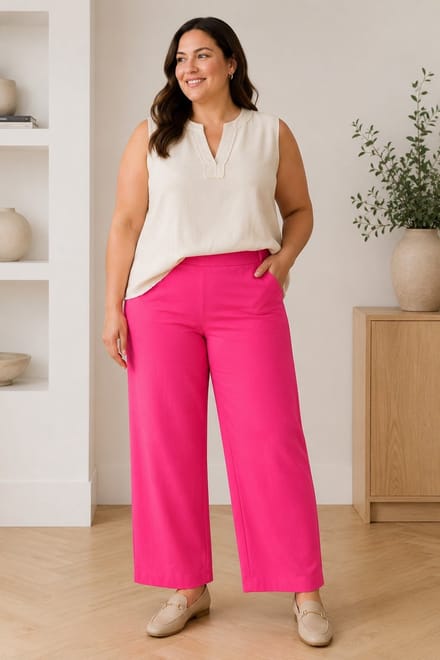 YESTA Nadeche Essential Bottoms - Fuchsia - maat W1(48) / L32