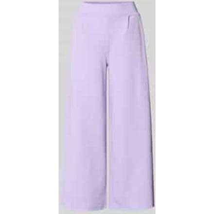 Wide fit broek met elastische band model 'Kate'