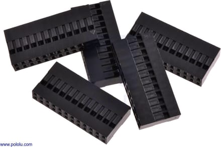 Dupont stekker Behuizing 2x12pin 5 stuks Pololu-1921