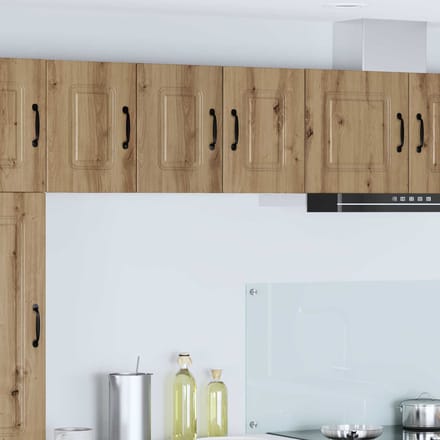 vidaXL - Vaatwasserpaneel - Kalmar - 2 - st - Artisan - Eiken - Bewerkt - hout