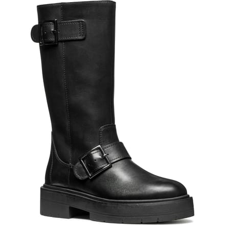 Geox D Spherica EC7 Leren Dames Zwarte Laarzen