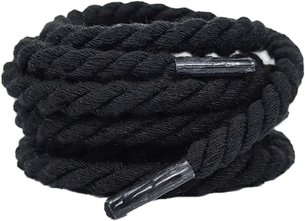 The Kicks Don Rope Veters - 120CM - Zwart - 6mm