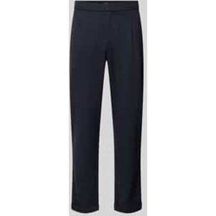 Regular fit stoffen broek met achterzakken