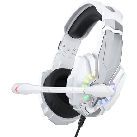 3,5 mm gamingheadset met geluidsisolerende microfoon, over-ear gameheadset, LED-licht, volume