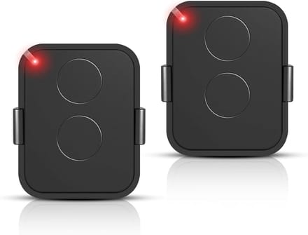2x Universele Afstandsbediening voor Garagedeur en Poort - 2 Kanaals 433,92 MHz Rolling Code