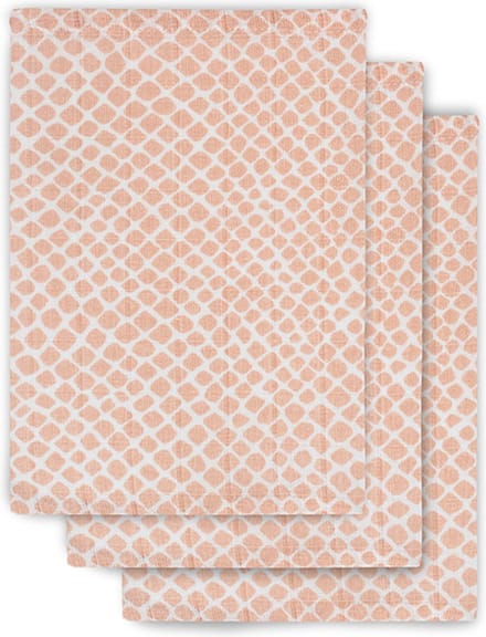 Jollein Hydrofiel Washandje Snake - Pale Pink - 3 Stuks