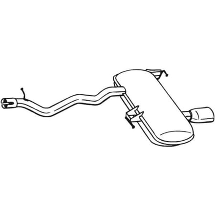 Geluiddemper achter BOSAL 278-673