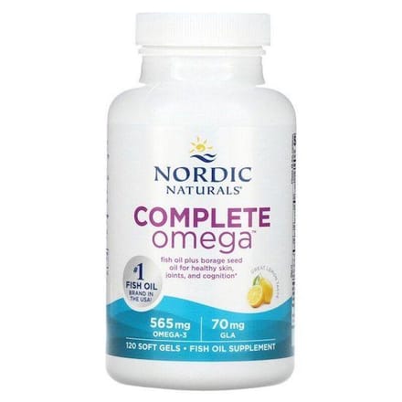 Nordic Naturals- Oméga Complet, Citron, 1000 mg, 120 Gélules Molles