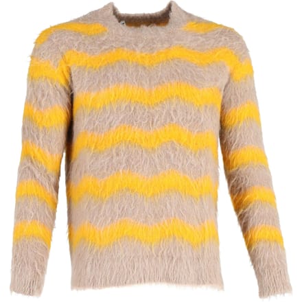 Acne Studios Kristoffer trui met ronde hals in beige acryl