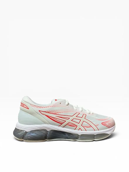 Asics - Gel-Quantum 360 VIII - Sportschoenen - Mannen - Wit/Rood/Grijs - Maat 42