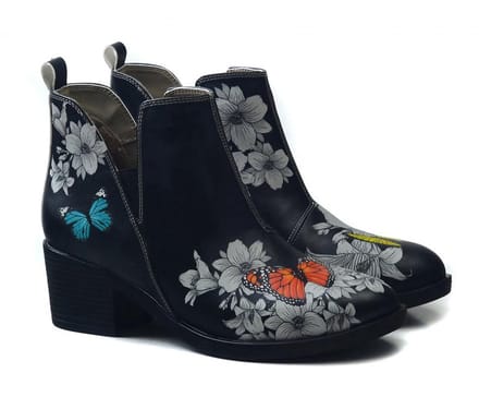 Goby Butterfly Garden Chelsea Boots Dames – Vegan Leer – Maat 38