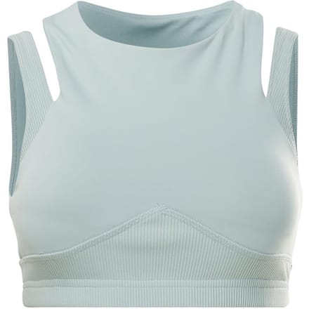 Reebok Sportbeha met meerdere lagen voor dames (Studio-model) (Blauw)