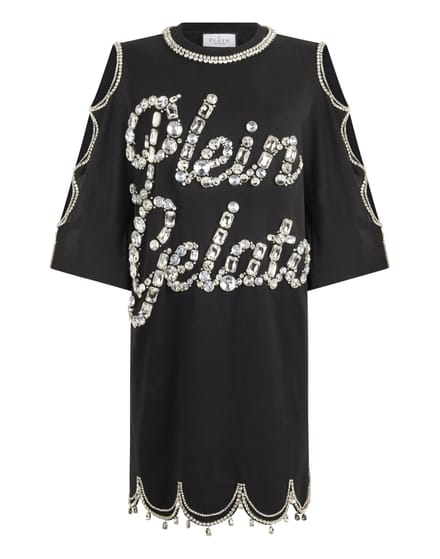 Mini T-Shirt Dress Crystal Waves