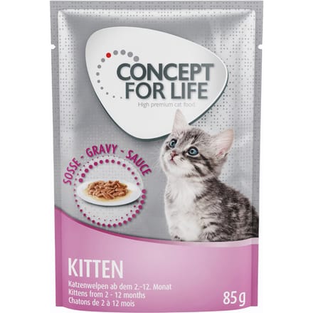 12x85g Kitten in Saus Concept for Life Kattenvoer