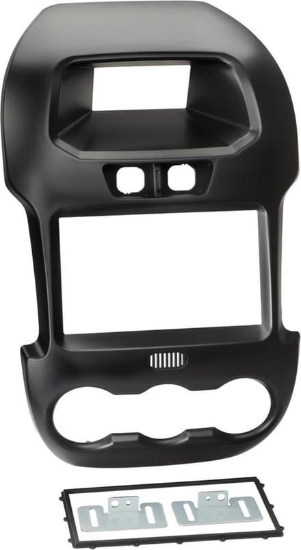 2-DIN Paneel geschikt voor Ford Ranger 2012-2014 Kleur: Zwart Met Display