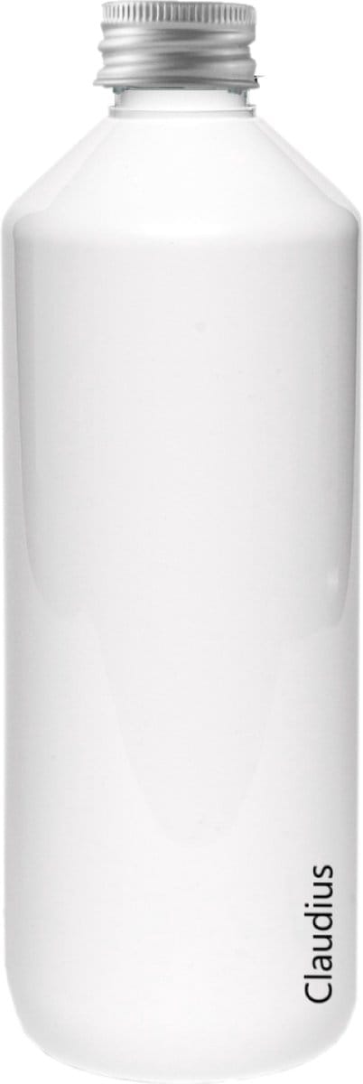 Lege Plastic Fles 500 ml PET - Wit - met aluminium dop - set van 10 stuks - navulbaar - leeg