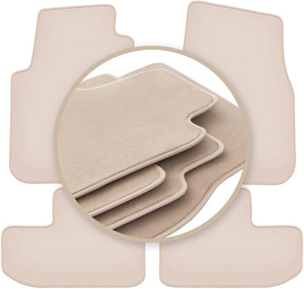 PREMIUM beige vloermatten voor: Dodge Challenger III coupé 2008-